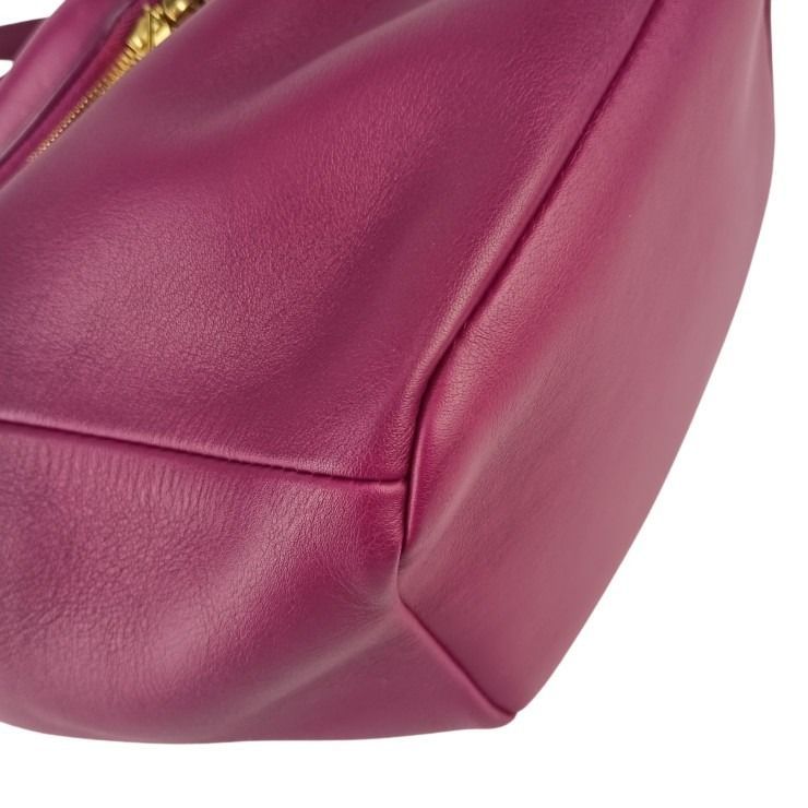 Bottega Veneta Shoulder Bag Beak Purple Leather 2-Way Gold