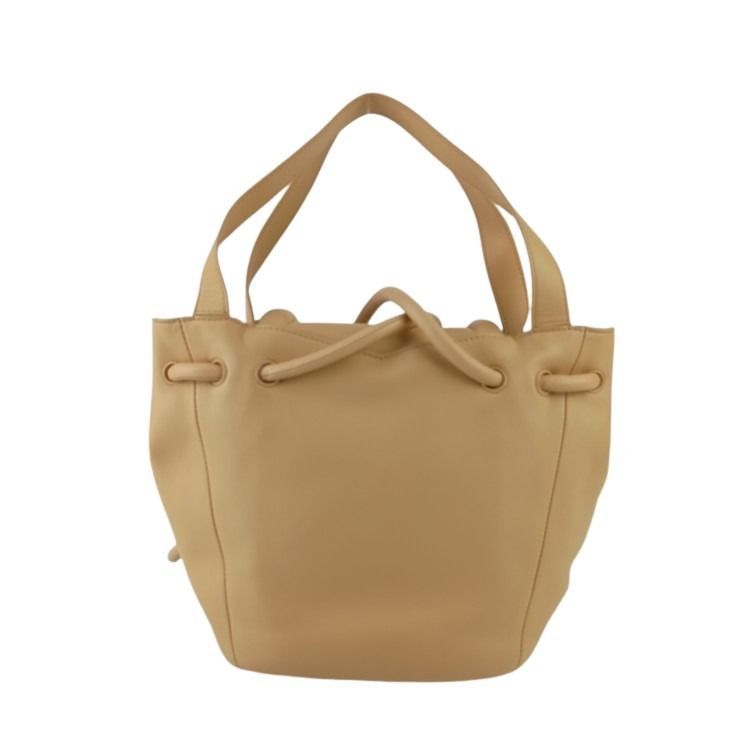 Bottega Veneta Shoulder Bag Beak Beige Leather 2-Way Gold