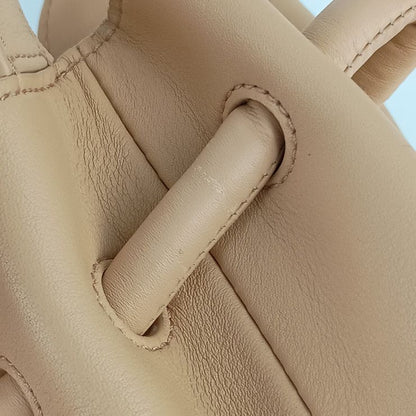 Bottega Veneta Shoulder Bag Beak Beige Leather 2-Way Gold