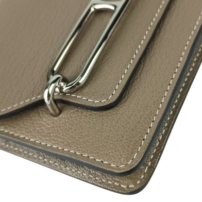 Hermes Coin Case Roulis Slim Etoupe Chevrumizol Silver