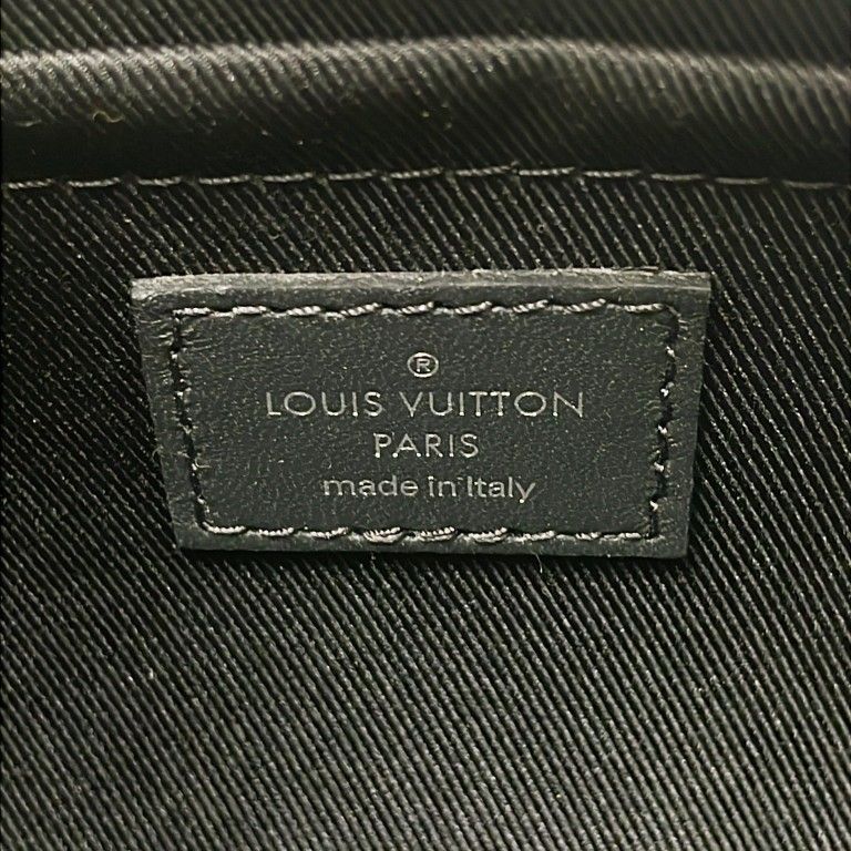Louis Vuitton Handbag Soft Porochon PM Black Epi 2-Way Silver Hardw