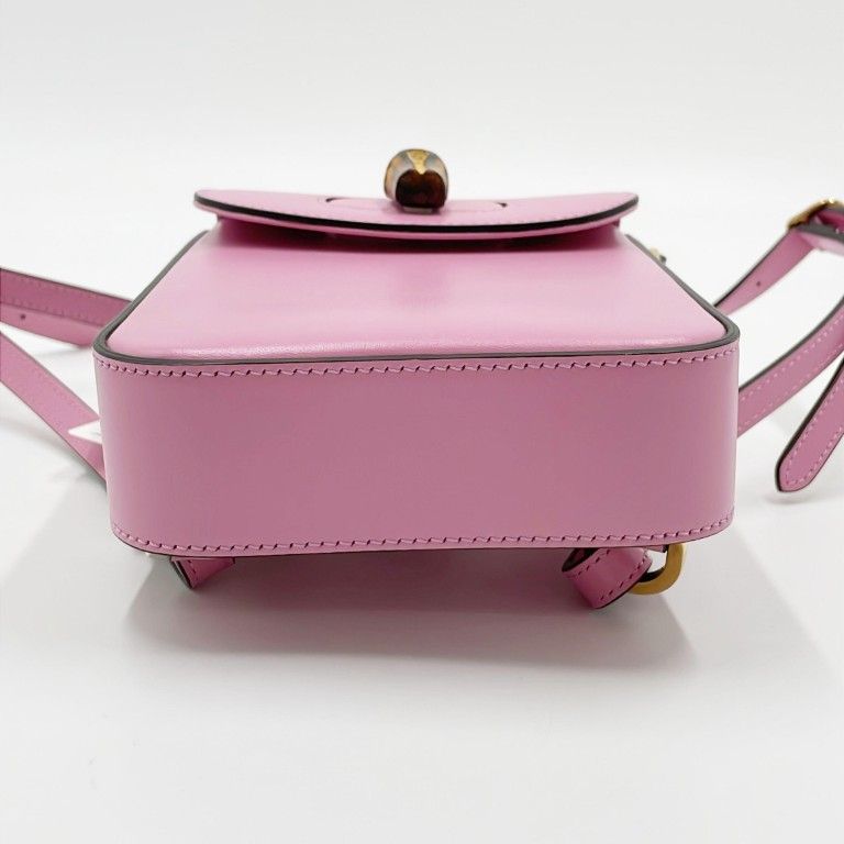 Gucci Handbag Bamboo Line Pink Calf 3Way