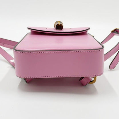 Gucci Handbag Bamboo Line Pink Calf 3Way