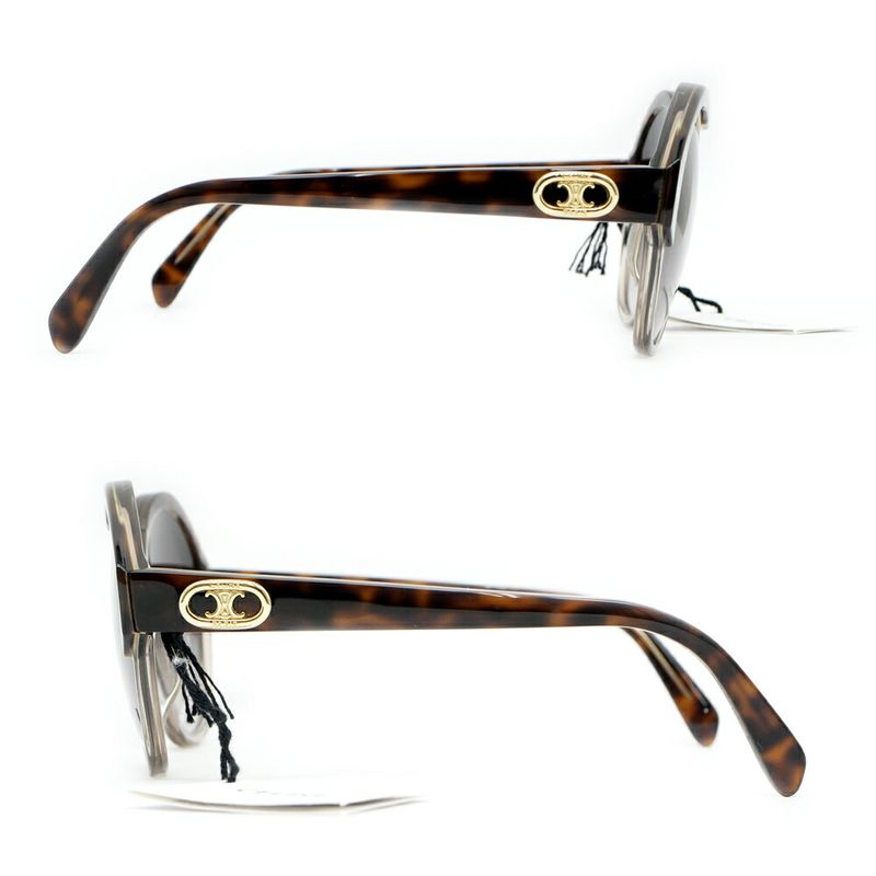 Celine Sunglasses Clear Brown Gold Eyewear
