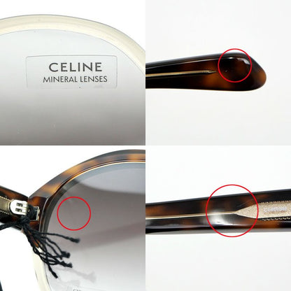 Celine Sunglasses Clear Brown Gold Eyewear