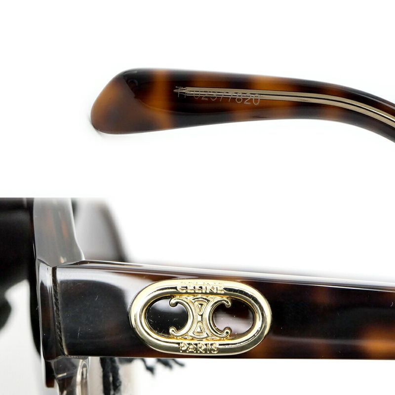 Celine Sunglasses Clear Brown Gold Eyewear