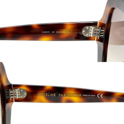 Celine Sunglasses Rhinestone Brown Silver