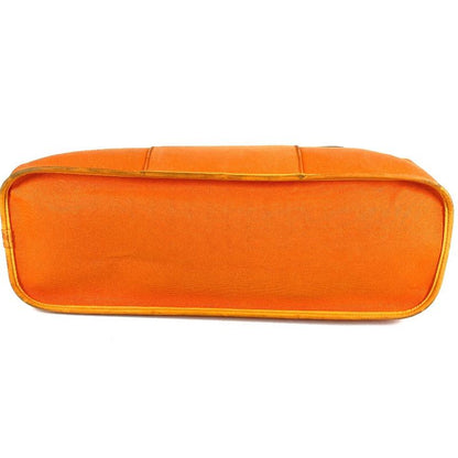 Hermes Tote Kabak Elan PM Canvas Leather Orange