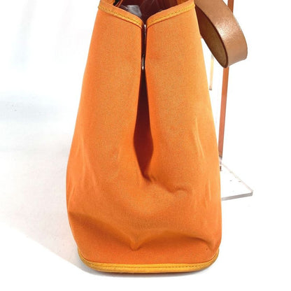 Hermes Tote Kabak Elan PM Canvas Leather Orange