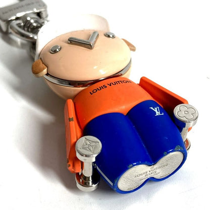 Louis Vuitton Key Holder Bag Charm Gaston Jim Metal White