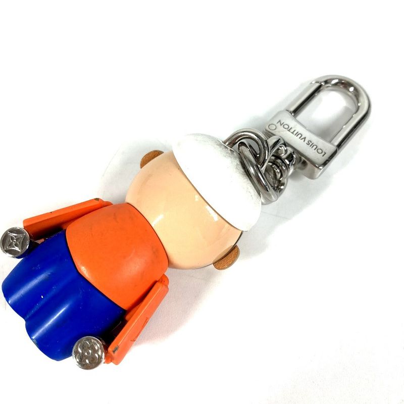 Louis Vuitton Key Holder Bag Charm Gaston Jim Metal White