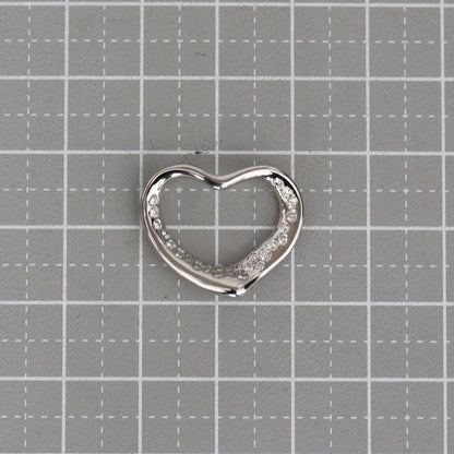 Tiffany & Co. Open Heart Pendant Top Diamond