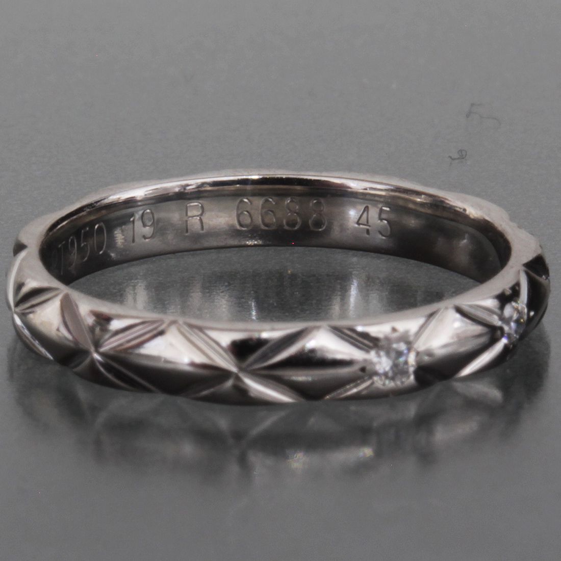 Chanel Quilted Diamond Ring