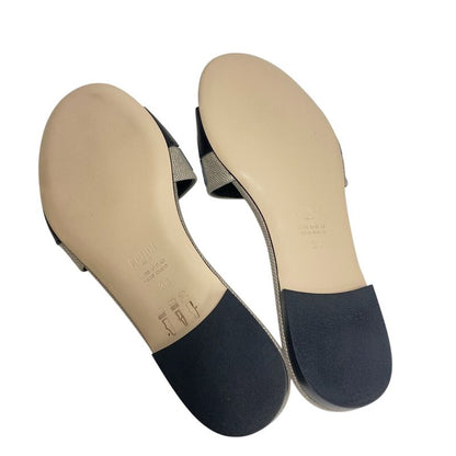 Fendi Slide Sandals Black