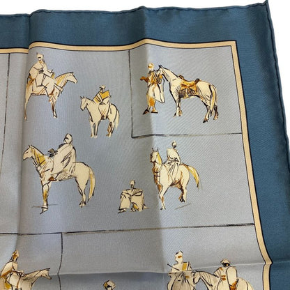 Hermes Carre 45 Scarf Blue