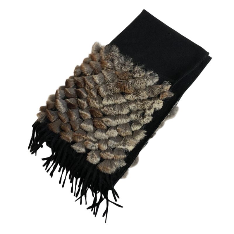 Fendi Muffler Black Scarf