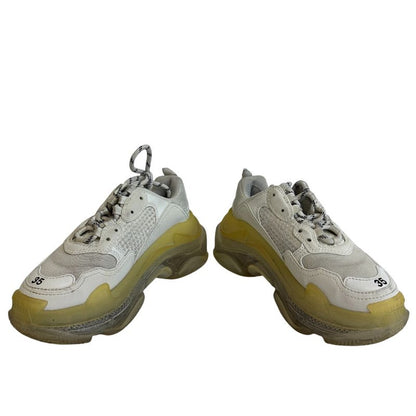 Balenciaga Clear Sole Triple S Sneakers White