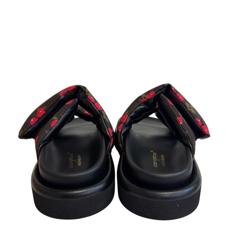 Louis Vuitton Takashi Murakami Purple Pillow Mule Black