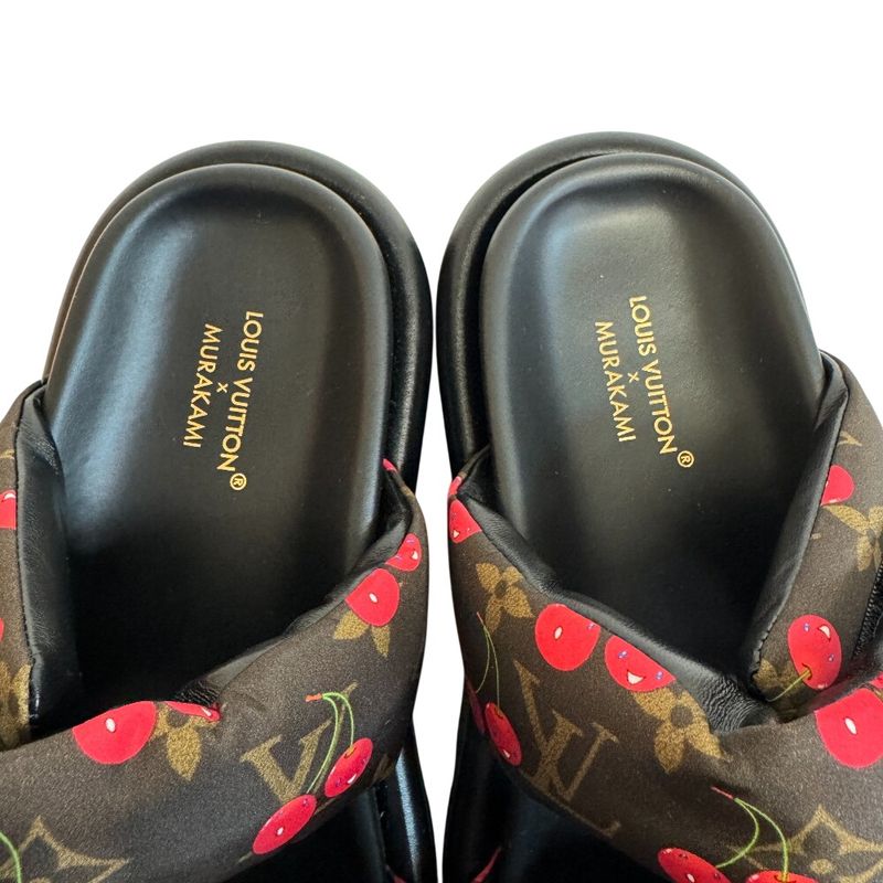 Louis Vuitton Takashi Murakami Purple Pillow Mule Black