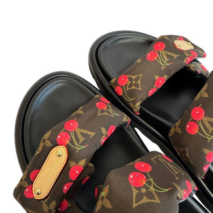Louis Vuitton Takashi Murakami Purple Pillow Mule Black
