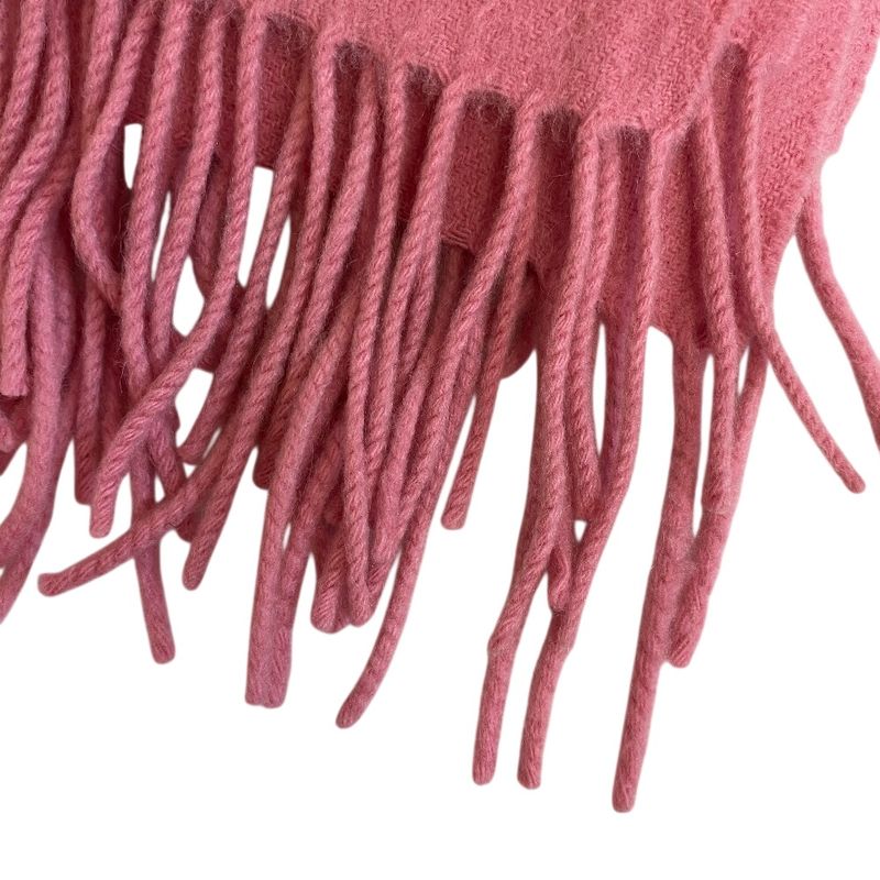 Hermes Large Fringe Muffler Shawl Scarf