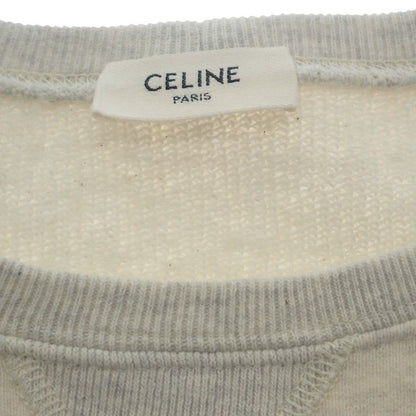 Celine S Logo Sweat Cotton Gray Top Trainer Casual