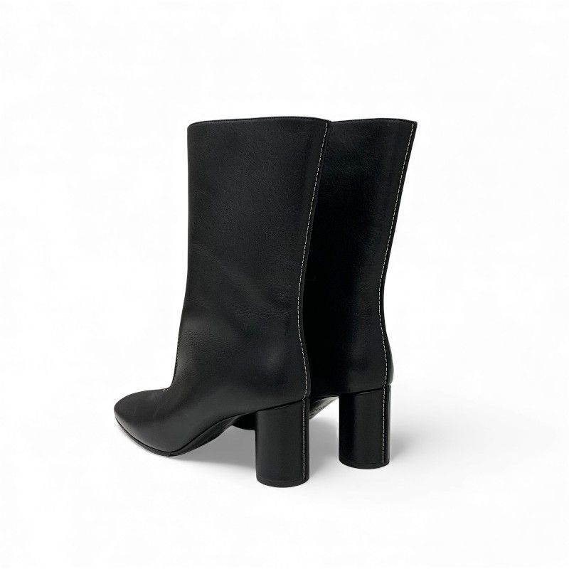 Hermes Defile Boots Shorts Shoes Leather Black Stitching