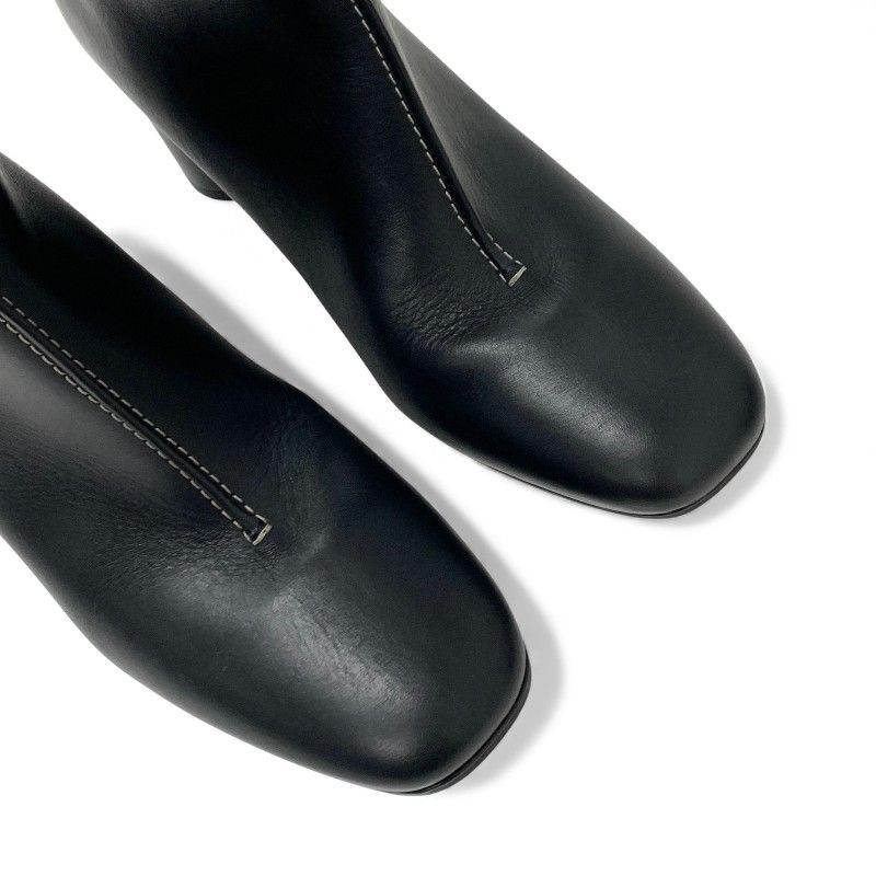 Hermes Defile Boots Shorts Shoes Leather Black Stitching