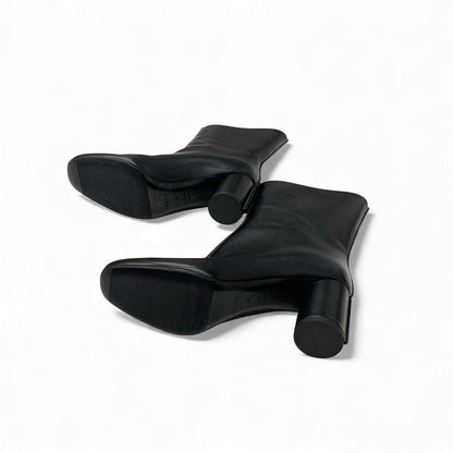 Hermes Defile Boots Shorts Shoes Leather Black Stitching