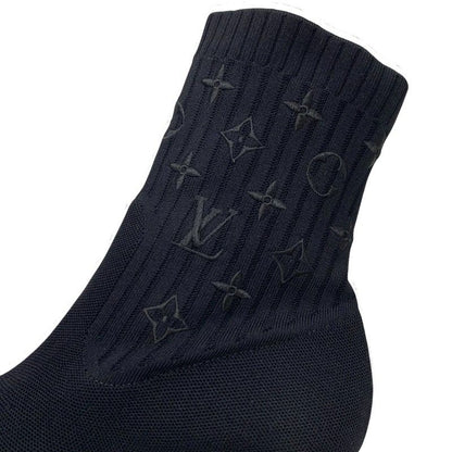 Louis Vuitton Silhouette Line Monogram Boots Shorts Shoes Fabric Leather Black