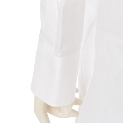 Celine Cotton Poplin Triomphe Embroidery Loose Dress Long Sleeve Shirt