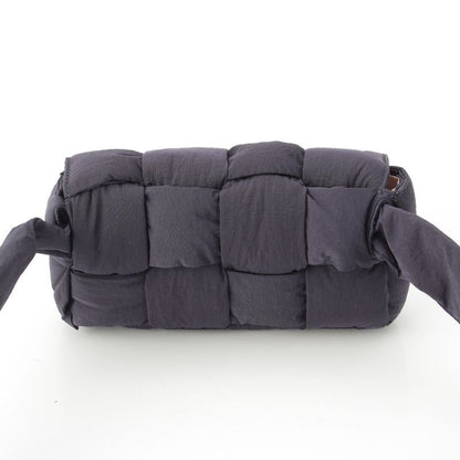 Bottega Veneta Paddet Tech Cassette Nylon Shoulder Bag Navy