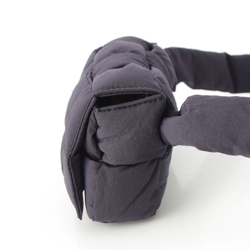Bottega Veneta Paddet Tech Cassette Nylon Shoulder Bag Navy