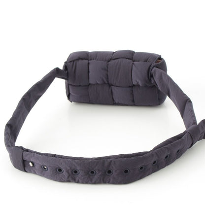 Bottega Veneta Paddet Tech Cassette Nylon Shoulder Bag Navy