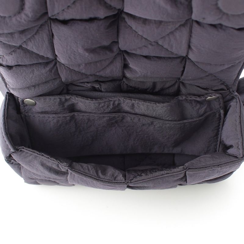 Bottega Veneta Paddet Tech Cassette Nylon Shoulder Bag Navy