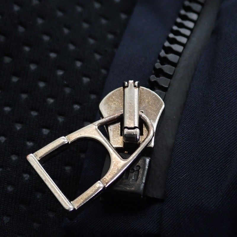 Hermes Toundra Puffer Coat M Down Jacket Nylon Polyester Navy