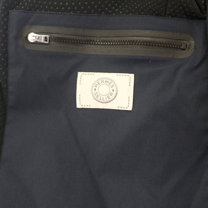 Hermes Toundra Puffer Coat M Down Jacket Nylon Polyester Navy