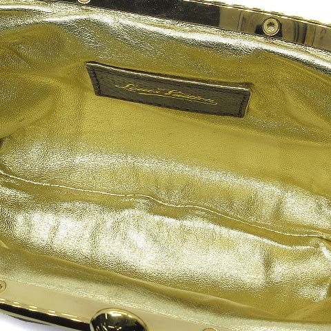 Louis Vuitton Monogram Satin Ommonier Clasp Chain Bag Brown Gold
