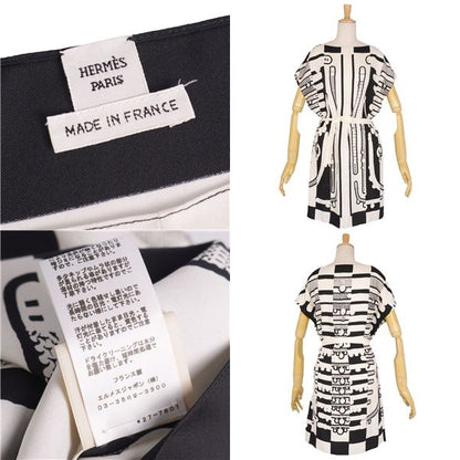 Hermes Dress All Over Pattern Twill Leine Top
