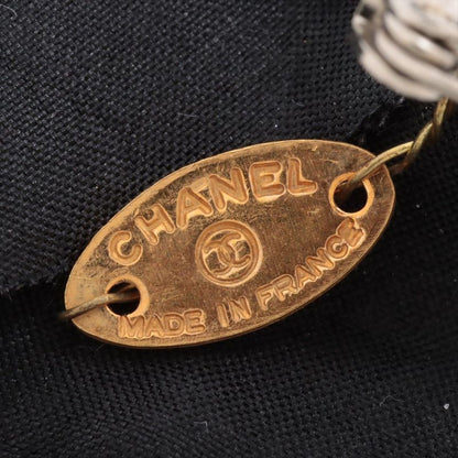 Chanel Camellia Fabric Corsage Brooch Black
