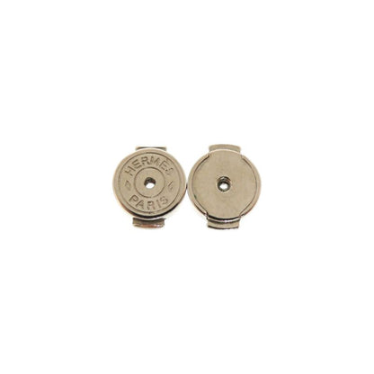 Hermes Isum Buffalo Horn Lacquer Brown Earrings