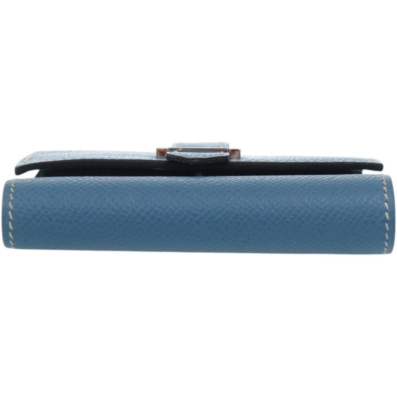 Hermes Hook Wallet Bearn Recto Verso Veau Epsom Blue Jean Bifold