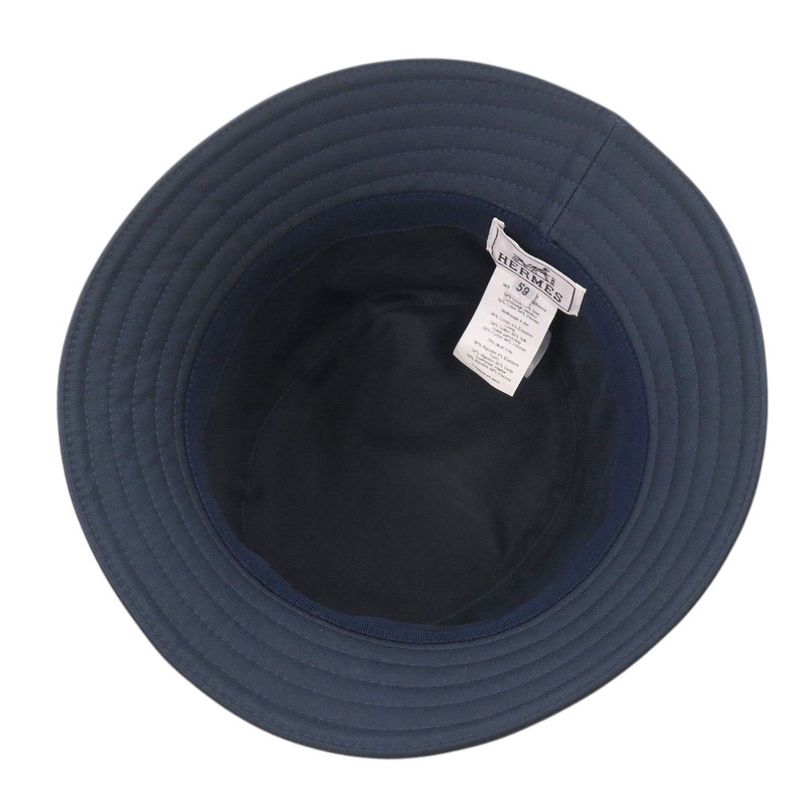 Hermes Harper Nautic Bucket Hat Cotton Blue Berry Navy Hat