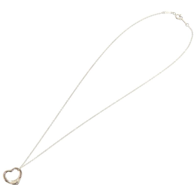 Tiffany & Co. Open Heart Elsa Peretti Silver Necklace