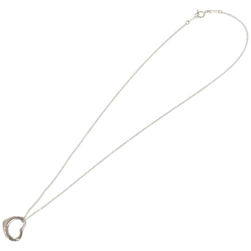 Tiffany & Co. Open Heart Elsa Peretti Silver Necklace