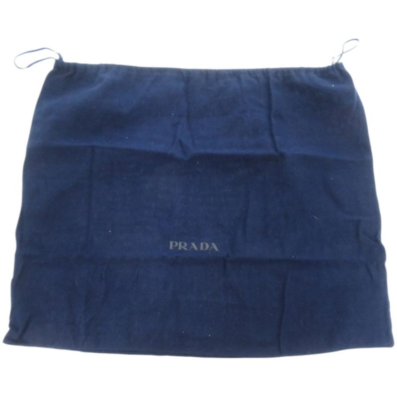 Prada Brushed Leather Silver Tote