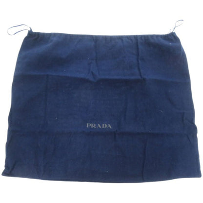 Prada Brushed Leather Silver Tote