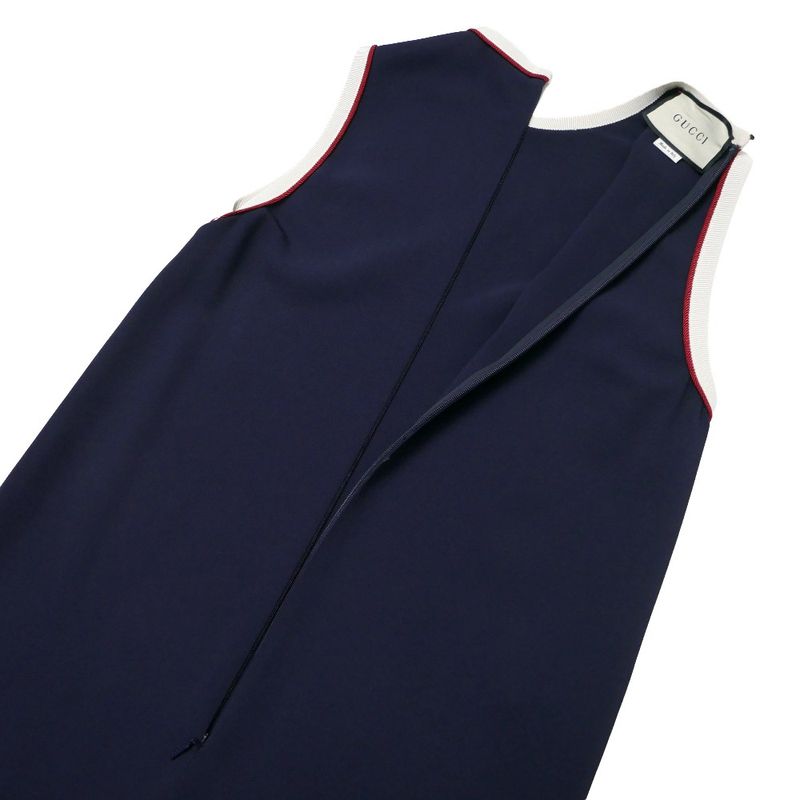 Gucci Pants 36 Jersey Sleeveless Tunic Sideline Navy