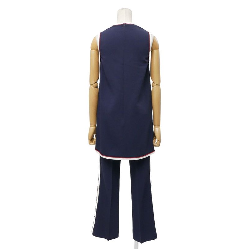 Gucci Pants 36 Jersey Sleeveless Tunic Sideline Navy