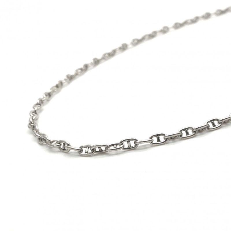 Hermes Serie Necklace Pendant Choker Silver